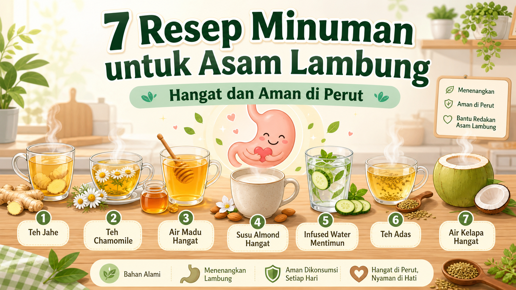 7 Resep Minuman untuk Asam Lambung, Hangat dan Aman di Perut - lambung