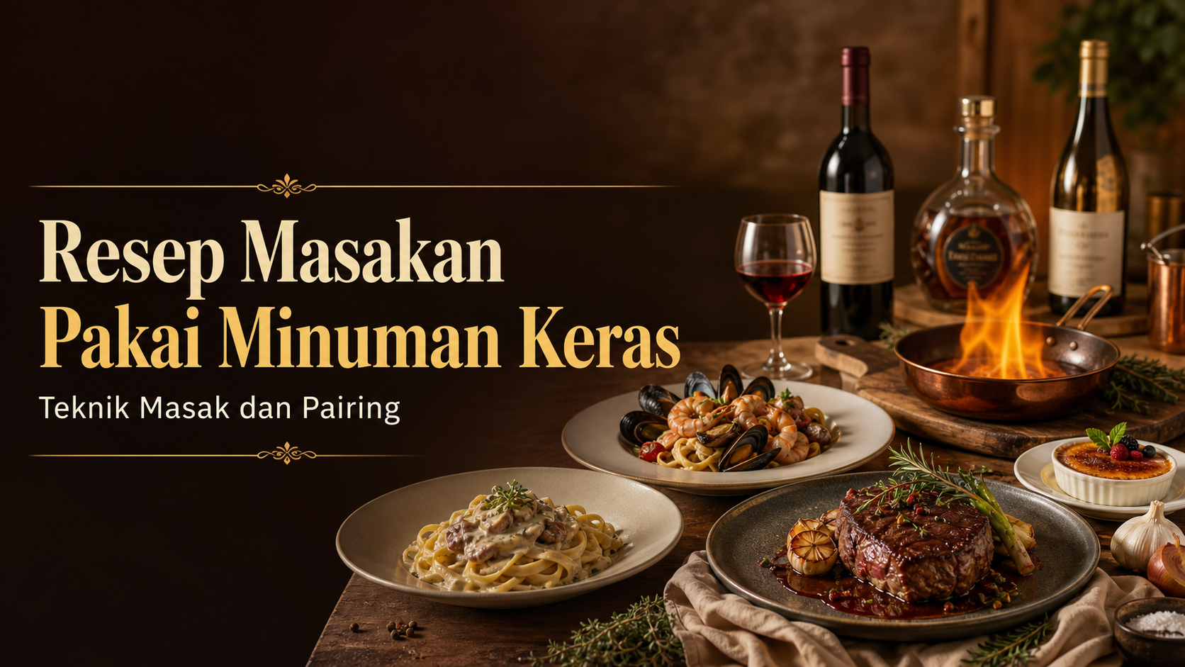 alkohol - Resep Masakan Pakai Minuman Keras: Teknik Masak dan Pairing