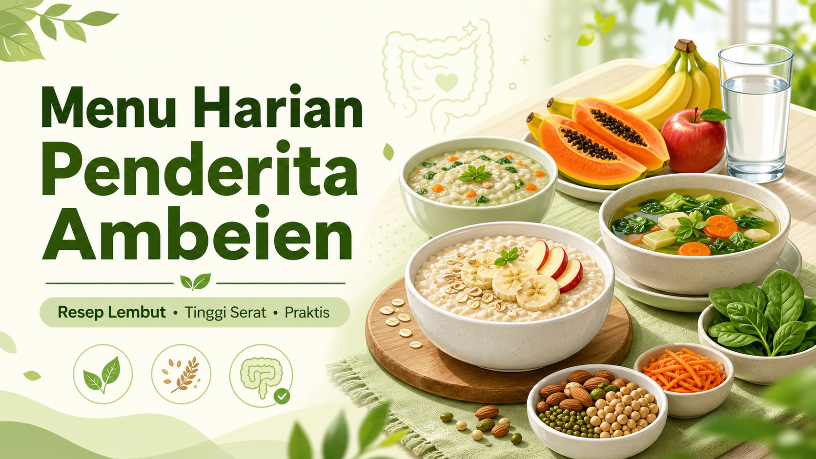 ambeien - Menu Harian Penderita Ambeien: Resep Lembut Tinggi Serat Praktis