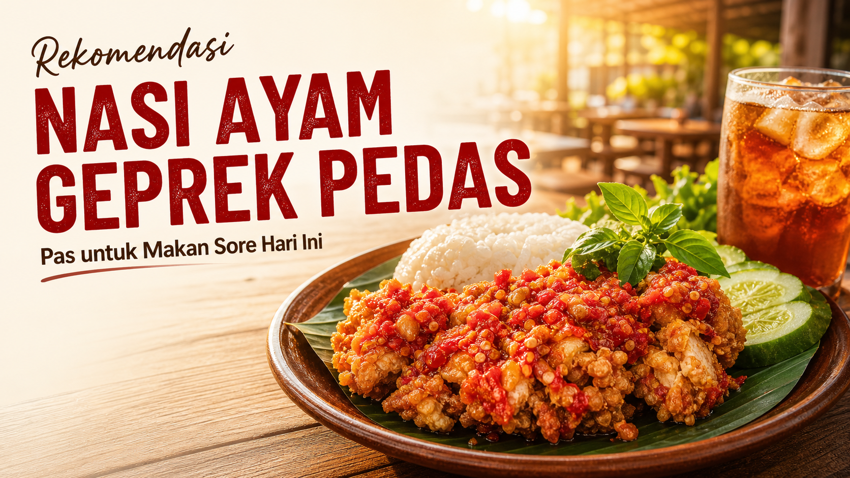 geprek - Rekomendasi Nasi Ayam Geprek Pedas, Pas untuk Makan Sore Hari Ini