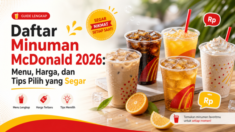 mcdonald - Daftar Minuman McDonald 2026: Menu, Harga, dan Tips Pilih yang Segar