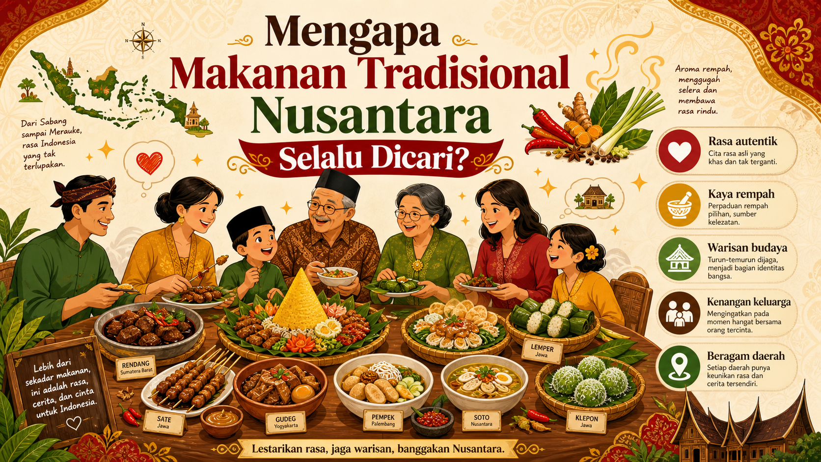 Mengapa Makanan Tradisional Nusantara Selalu Dicari? - resep