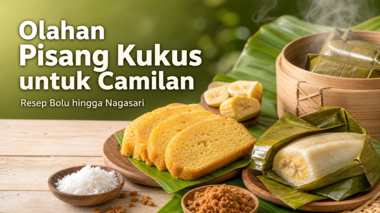 pisang - Olahan Pisang Kukus untuk Camilan: Resep Bolu hingga Nagasari