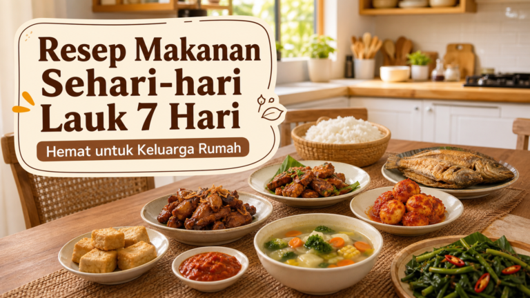 resep - Resep Makanan Sehari-hari Lauk 7 Hari, Hemat untuk Keluarga Rumah
