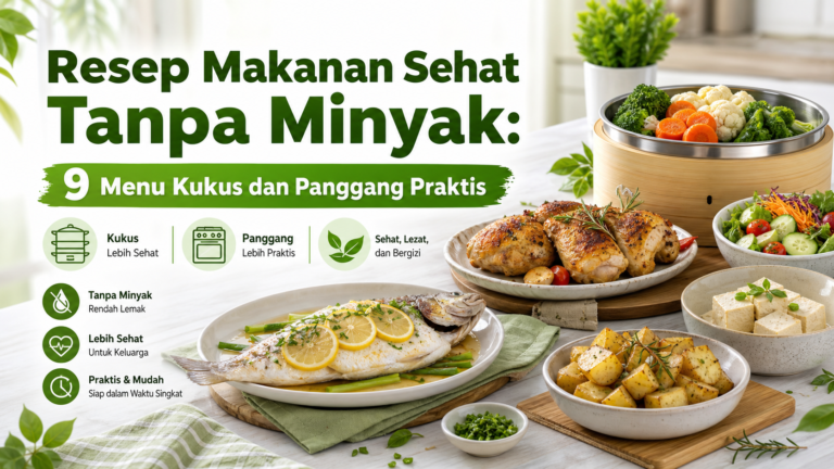 resep - Resep Makanan Sehat Tanpa Minyak: 9 Menu Kukus dan Panggang Praktis
