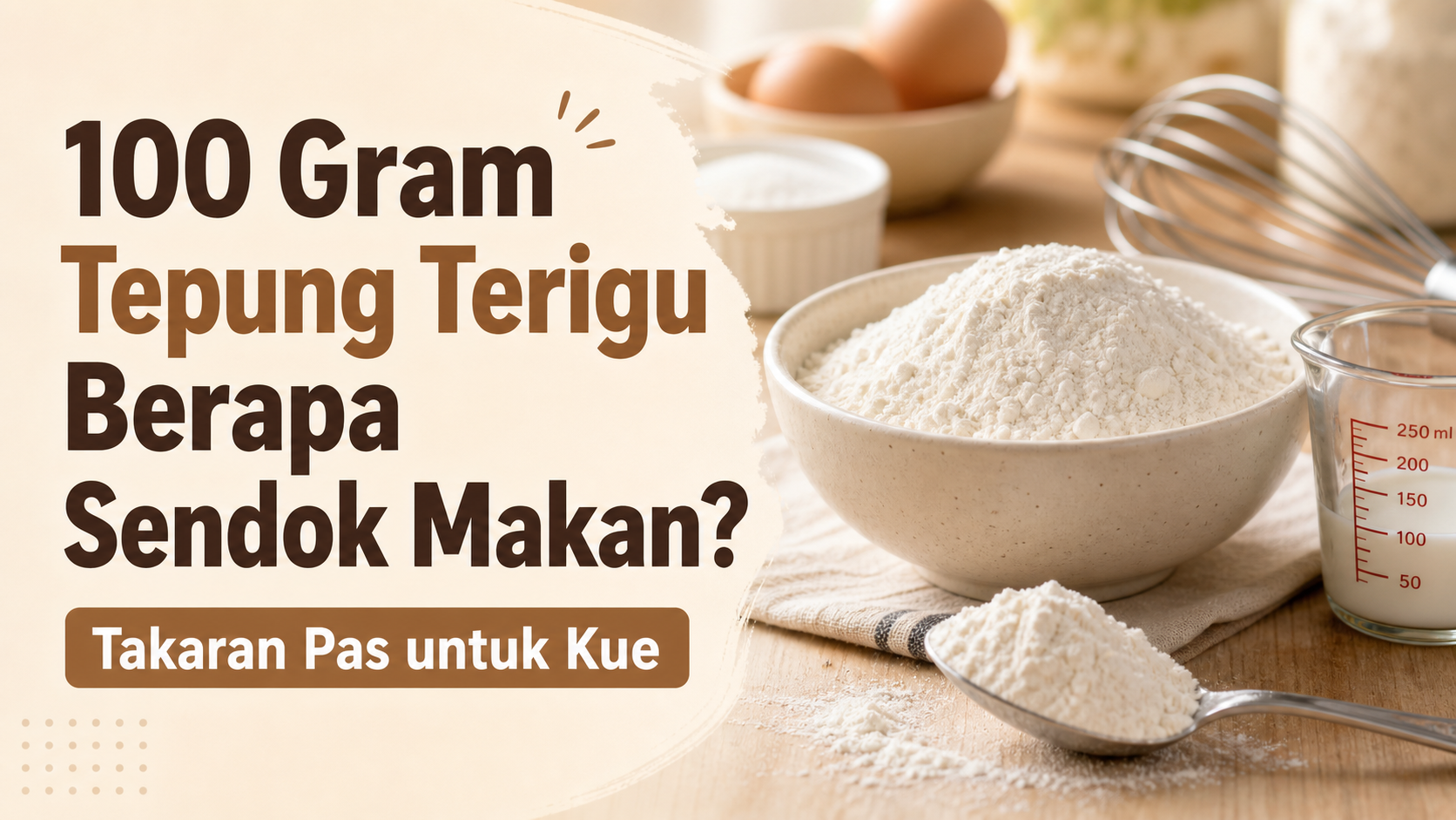 tepung - 100 Gram Tepung Terigu Berapa Sendok Makan? Ini Takaran Pas untuk Kue