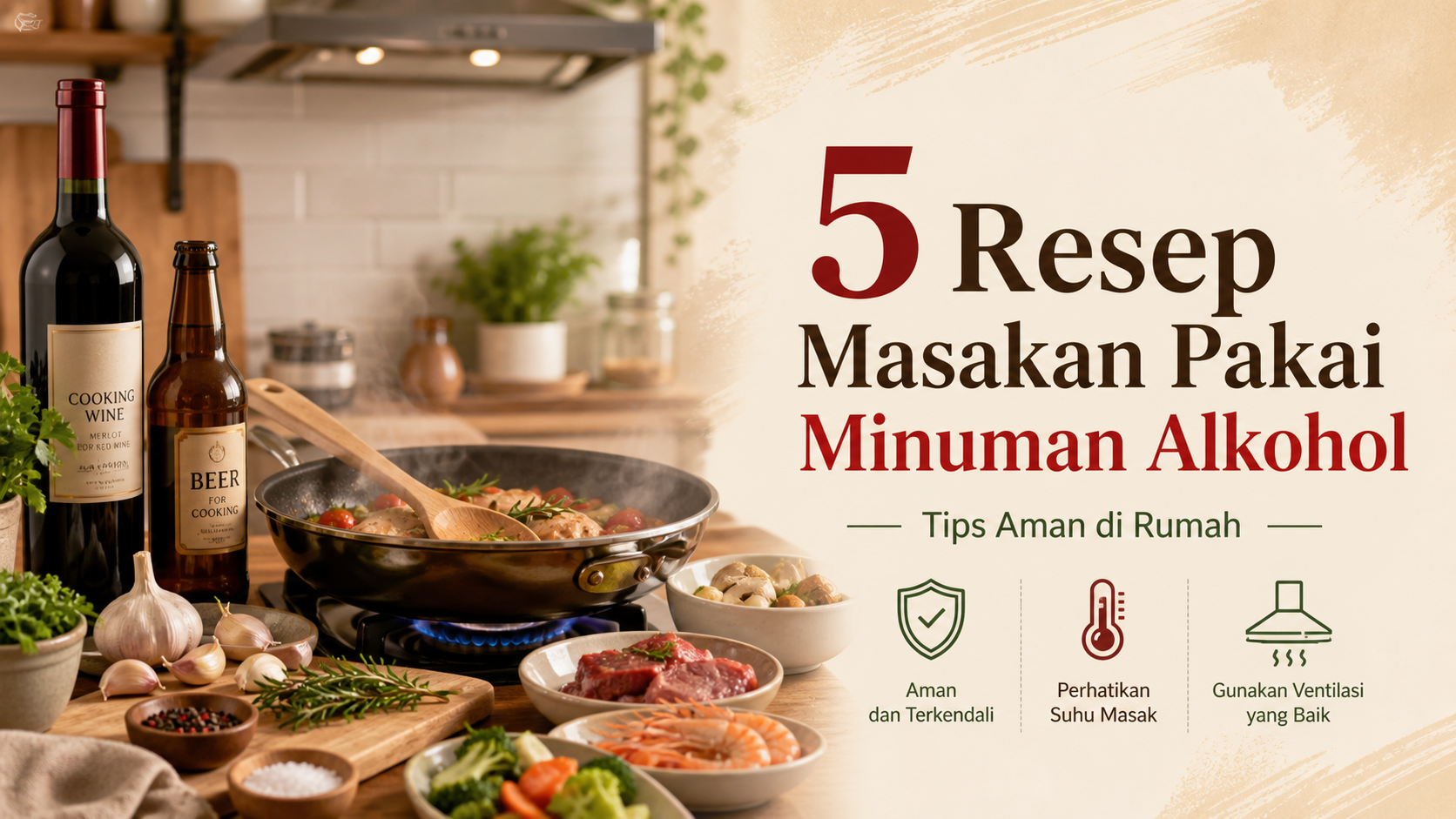 alkohol - 5 Resep Masakan Pakai Minuman Alkohol, Tips Aman di Rumah