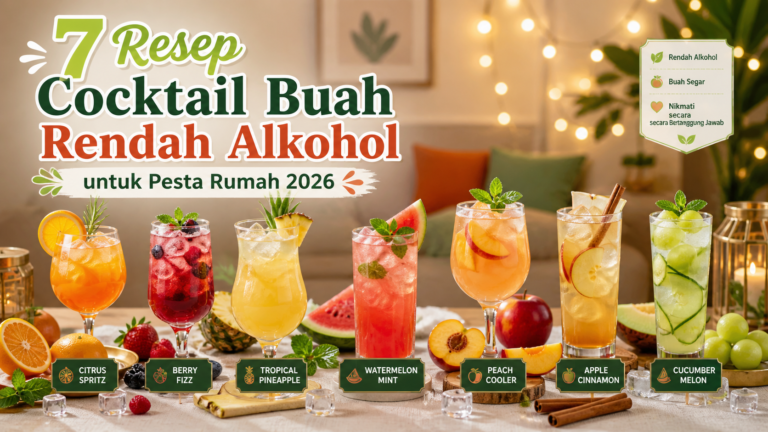 alkohol - 7 Resep Cocktail Buah Rendah Alkohol untuk Pesta Rumah 2026