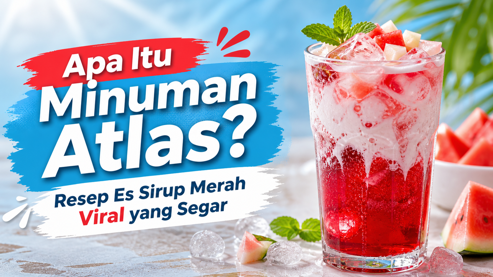 atlas - Apa Itu Minuman Atlas? Resep Es Sirup Merah Viral yang Segar