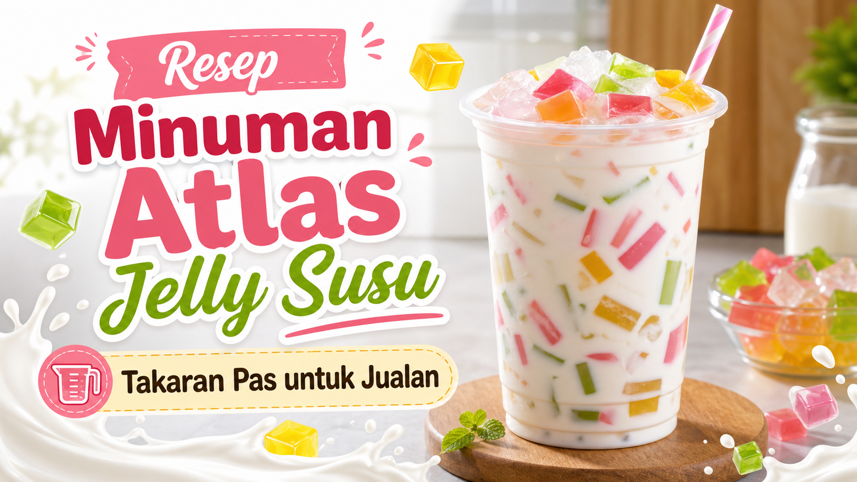 atlas - Resep Minuman Atlas Jelly Susu, Takaran Pas untuk Jualan