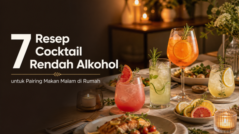 cocktail - 7 Resep Cocktail Rendah Alkohol untuk Pairing Makan Malam di Rumah
