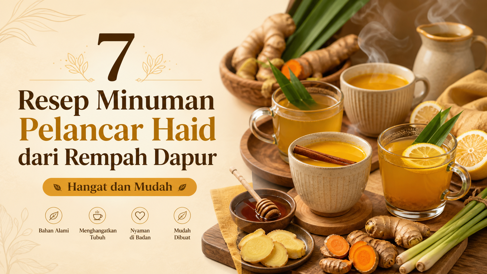 haid - 7 Resep Minuman Pelancar Haid dari Rempah Dapur, Hangat dan Mudah