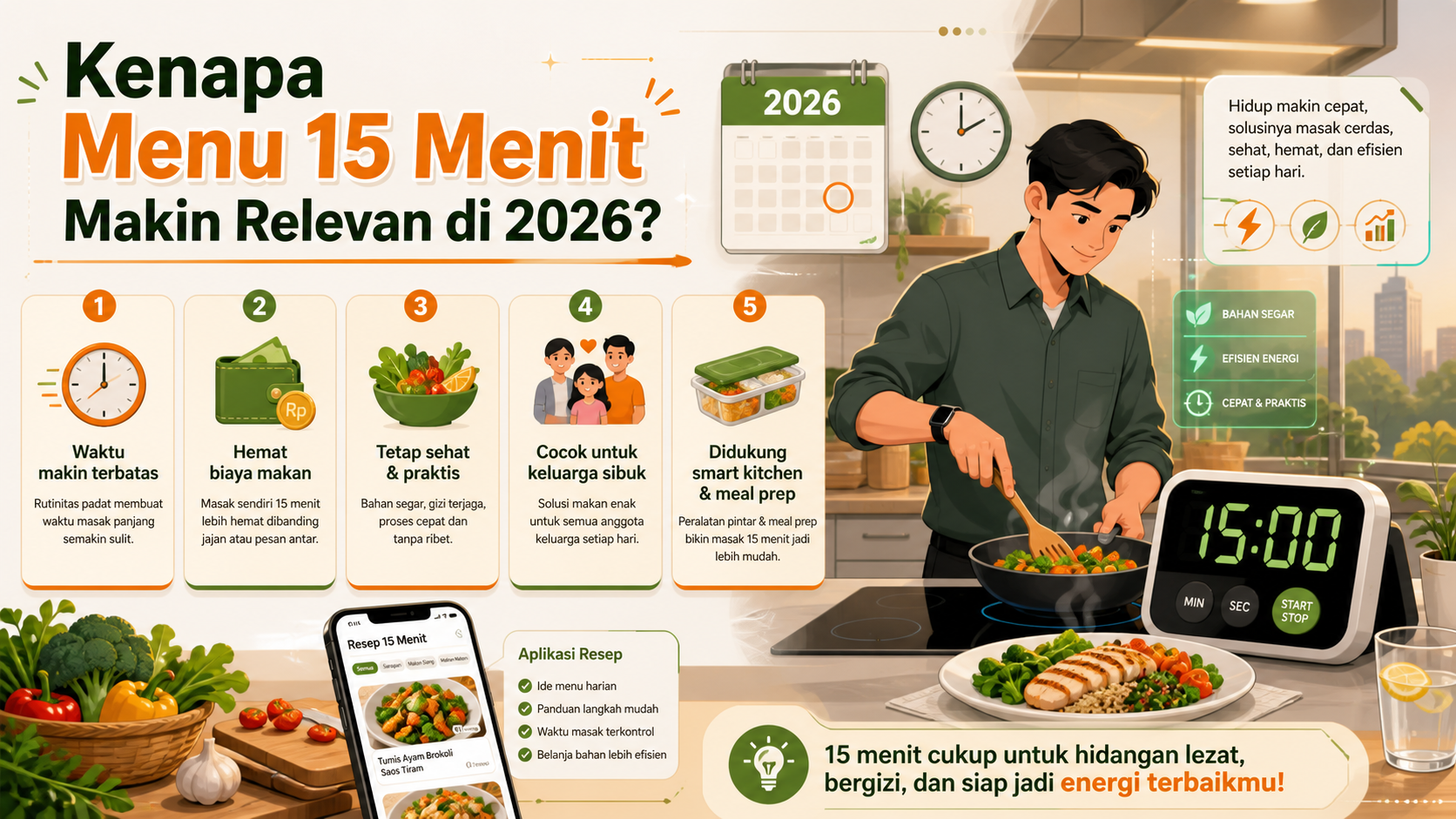 Kenapa Menu 15 Menit Makin Relevan di 2026? - resep