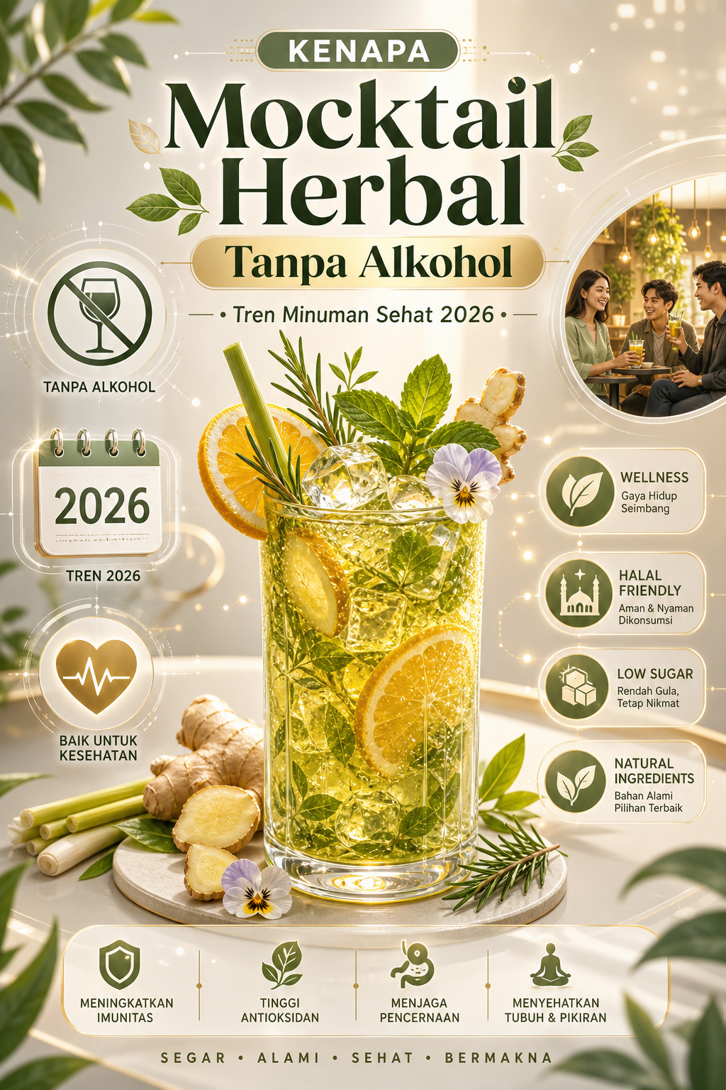 Kenapa Mocktail Herbal Tanpa Alkohol Jadi Tren 2026? - relax
