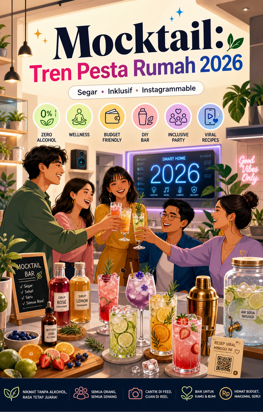 Kenapa Mocktail Jadi Tren Pesta Rumah 2026? - mocktail