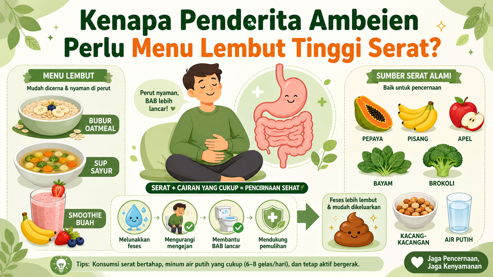Kenapa Penderita Ambeien Perlu Menu Lembut Tinggi Serat? - ambeien