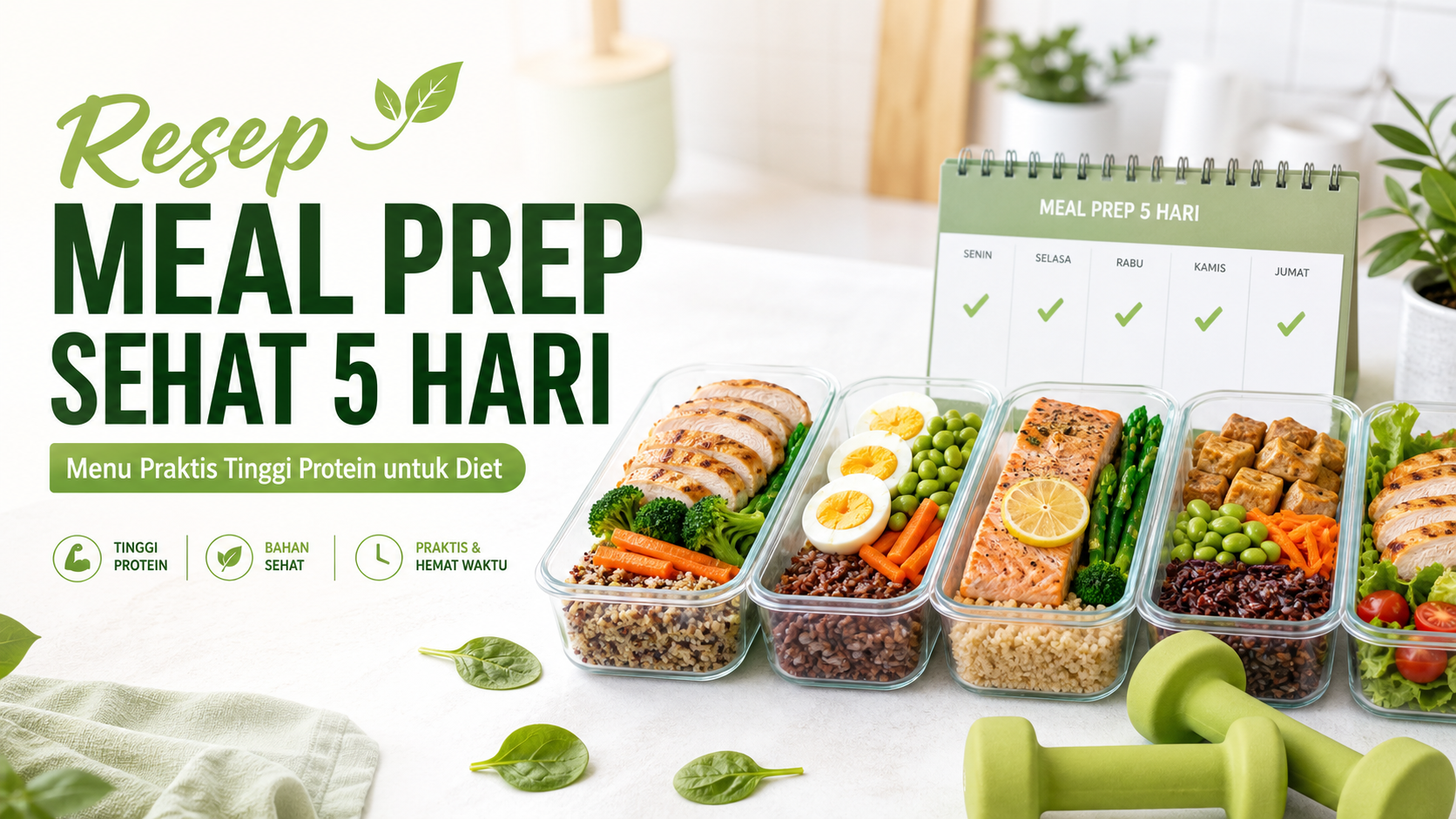 mealprep - Resep Meal Prep Sehat 5 Hari: Menu Praktis Tinggi Protein untuk Diet