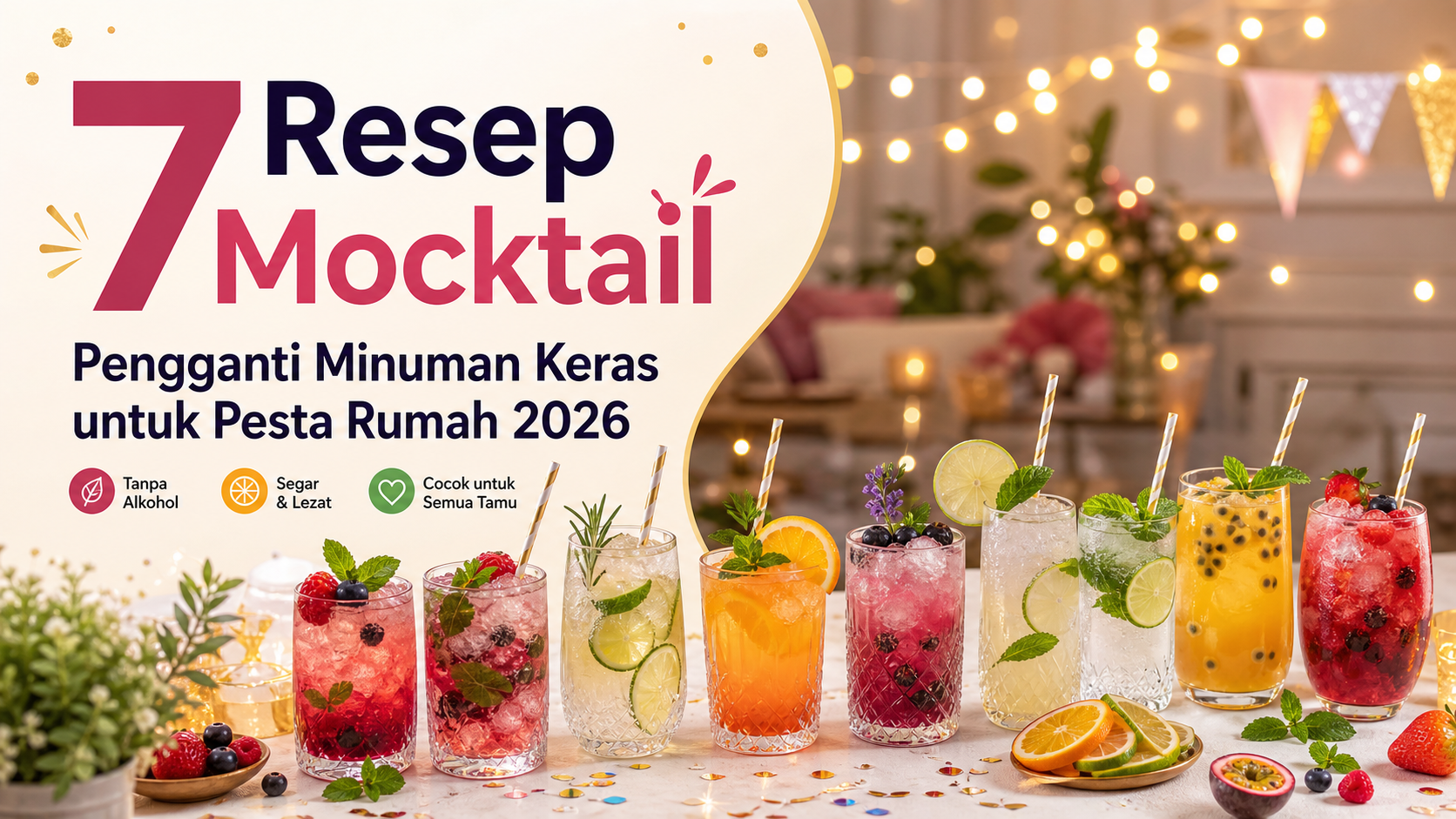 mocktail - 7 Resep Mocktail Pengganti Minuman Keras untuk Pesta Rumah 2026