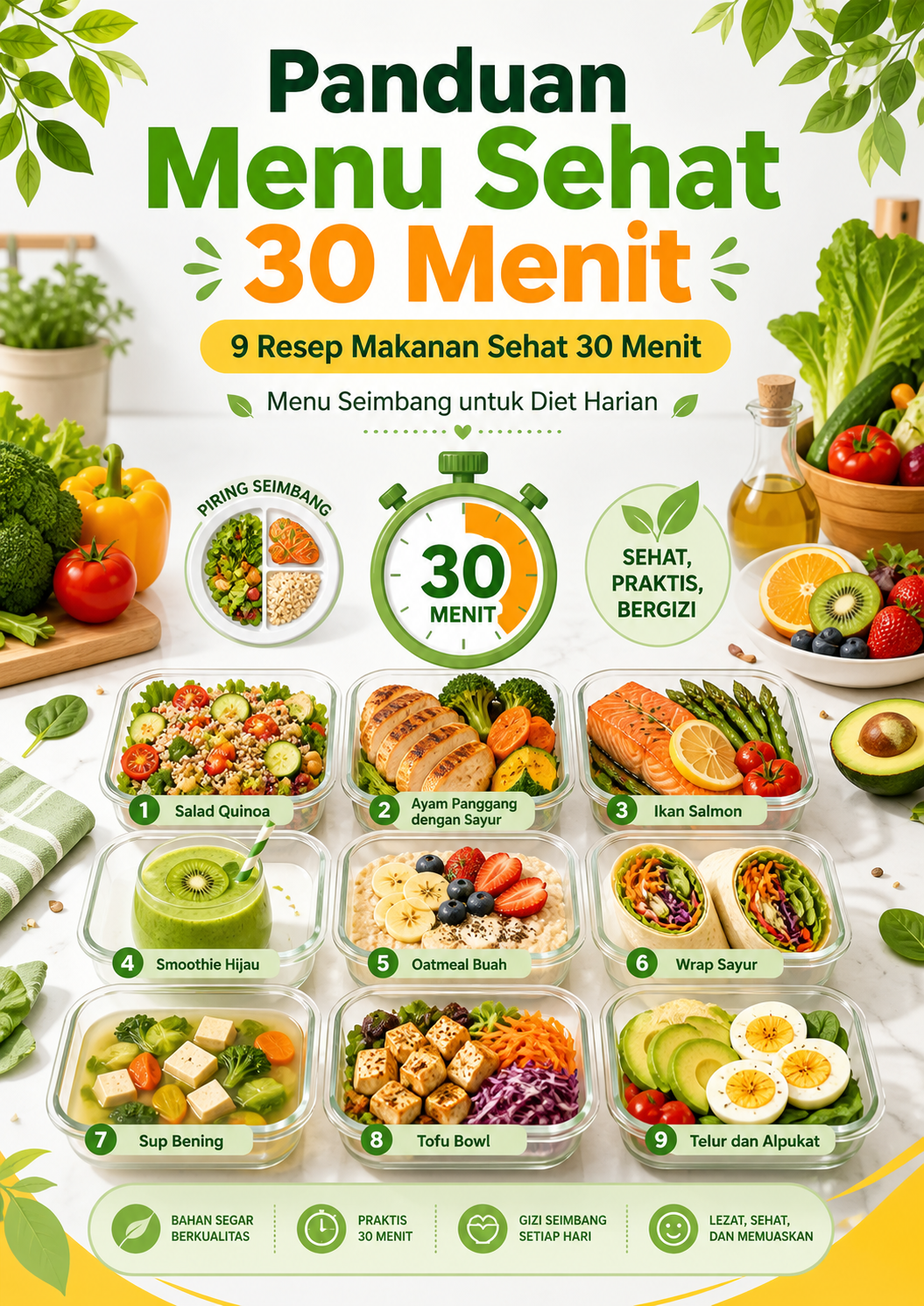 Panduan Menu Sehat 30 Menit - resep