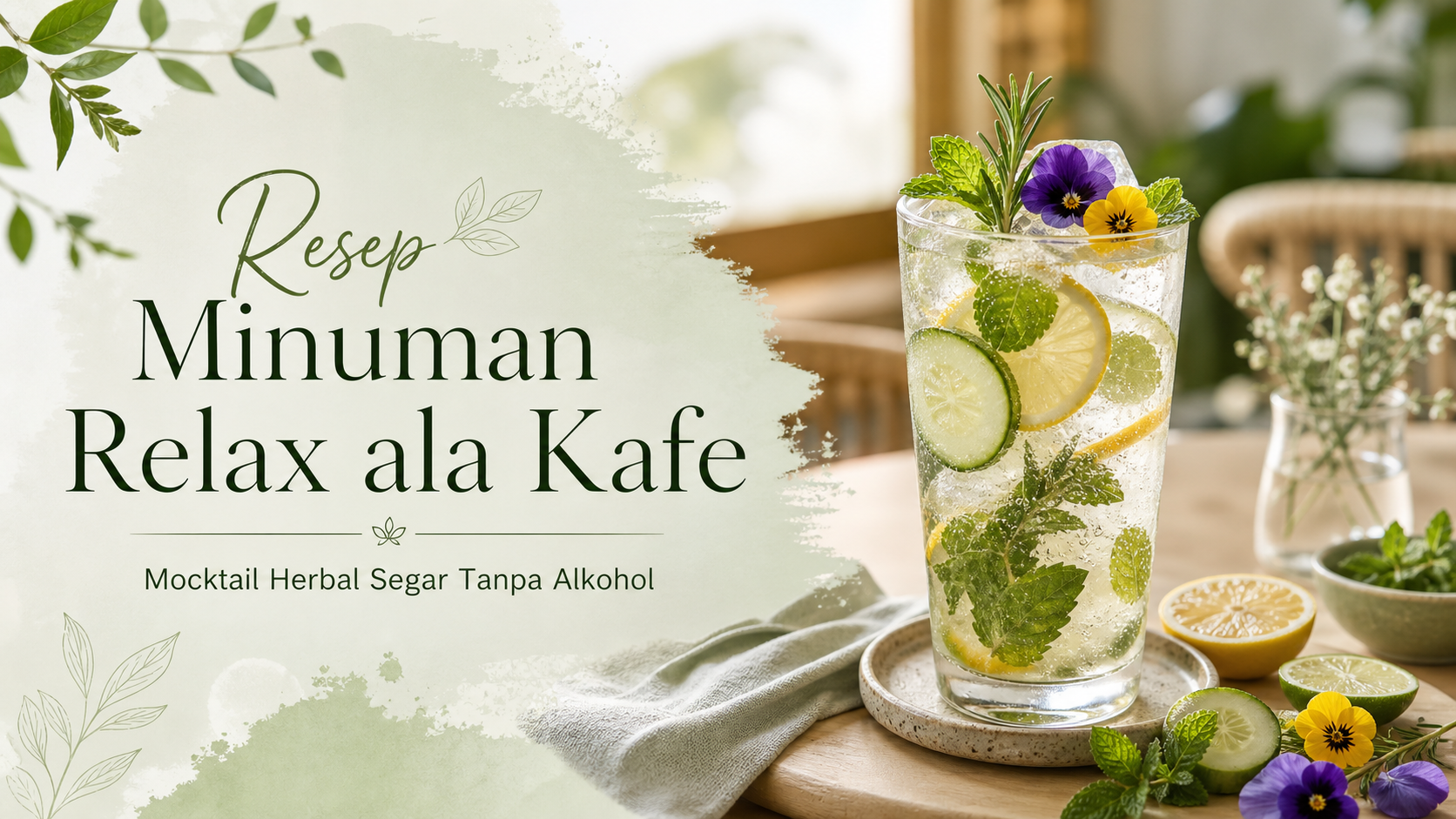 relax - Resep Minuman Relax ala Kafe: Mocktail Herbal Segar Tanpa Alkohol