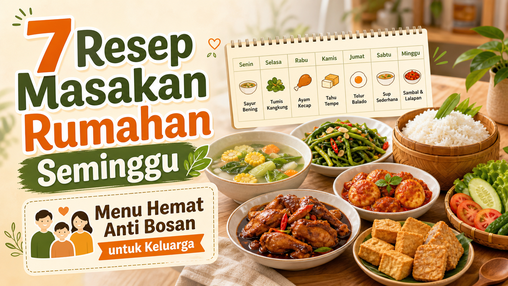 resep - 7 Resep Masakan Rumahan Seminggu, Menu Hemat Anti Bosan untuk Keluarga