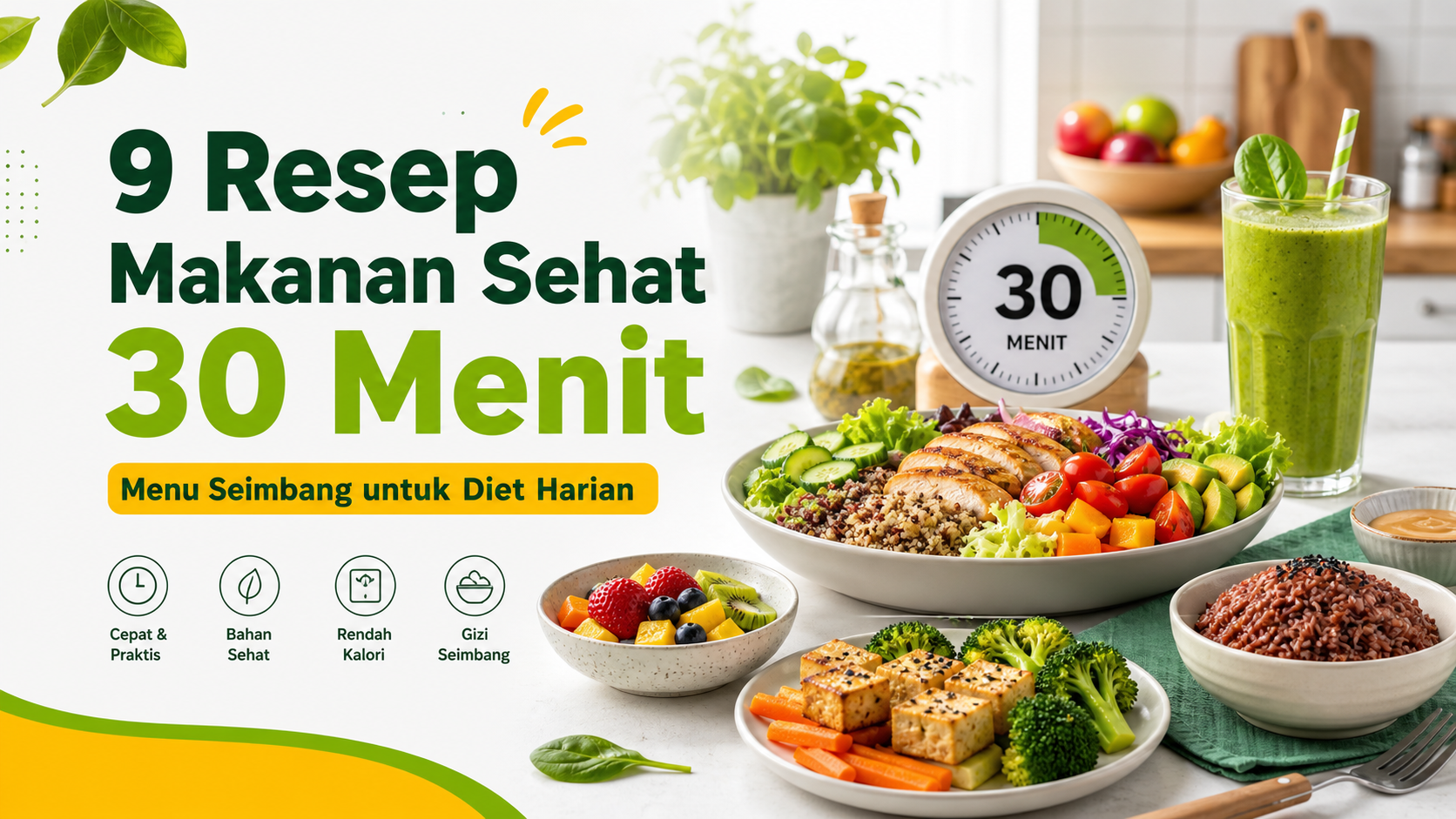 resep - 9 Resep Makanan Sehat 30 Menit, Menu Seimbang untuk Diet Harian