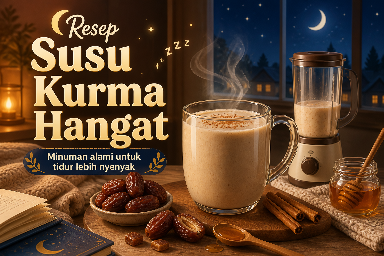 Resep Susu Kurma Hangat, Minuman yang Bikin Ngantuk Alami di Rumah - susu