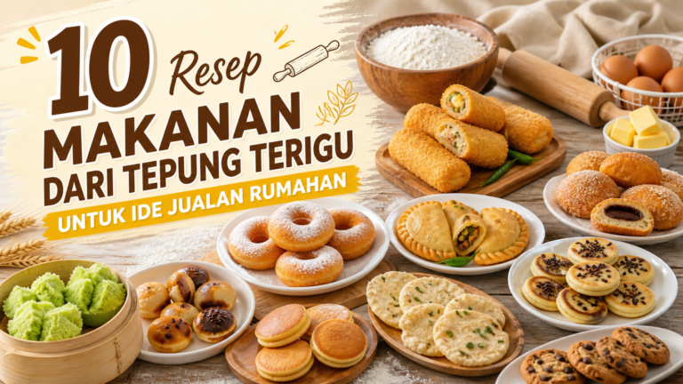 terigu - 10 Resep Makanan dari Tepung Terigu untuk Ide Jualan Rumahan