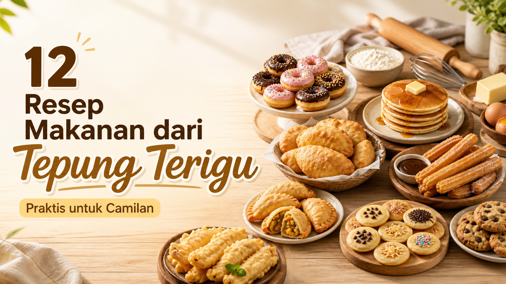 terigu - 12 Resep Makanan dari Tepung Terigu, Praktis untuk Camilan