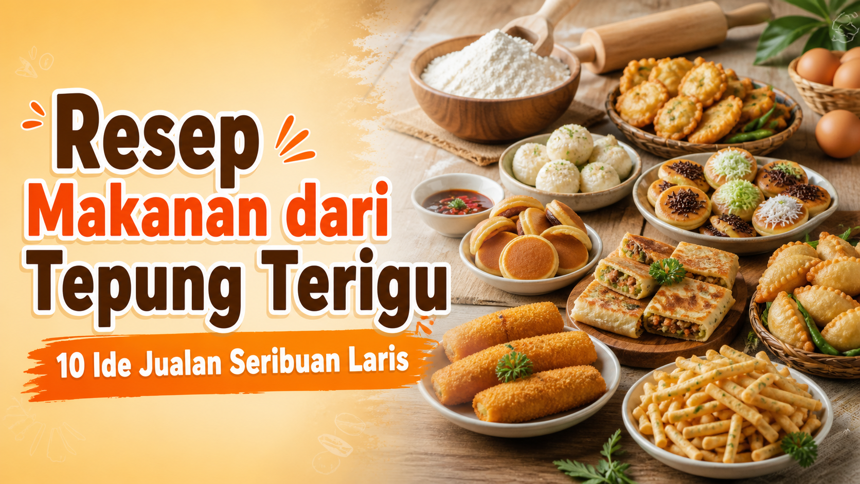 terigu - Resep Makanan dari Tepung Terigu: 10 Ide Jualan Seribuan Laris