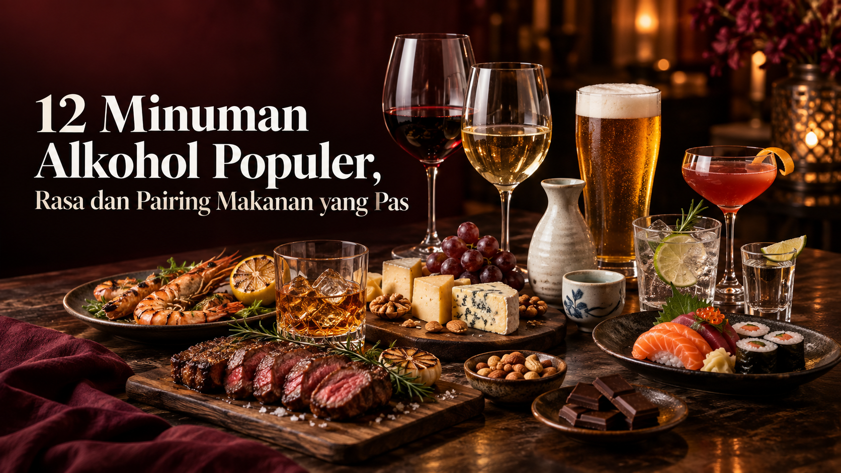 alkohol - 12 Minuman Alkohol Populer, Rasa dan Pairing Makanan yang Pas