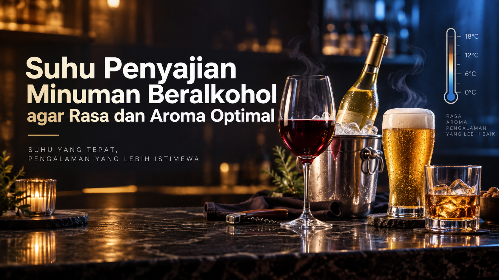 alkohol - Suhu Penyajian Minuman Beralkohol agar Rasa dan Aroma Optimal
