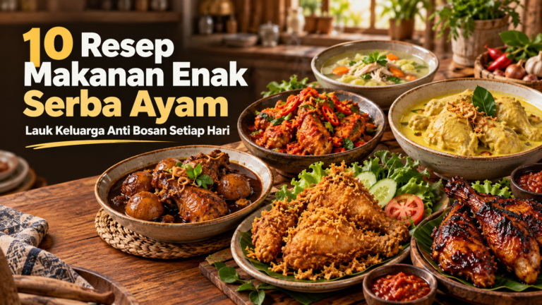 ayam - 10 Resep Makanan Enak Serba Ayam, Lauk Keluarga Anti Bosan Setiap Hari