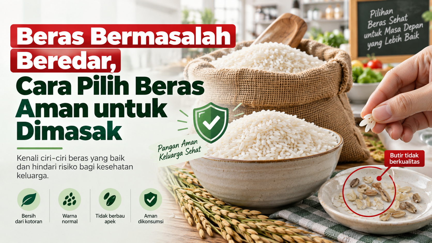 beras - Beras Bermasalah Beredar, Cara Pilih Beras Aman untuk Dimasak