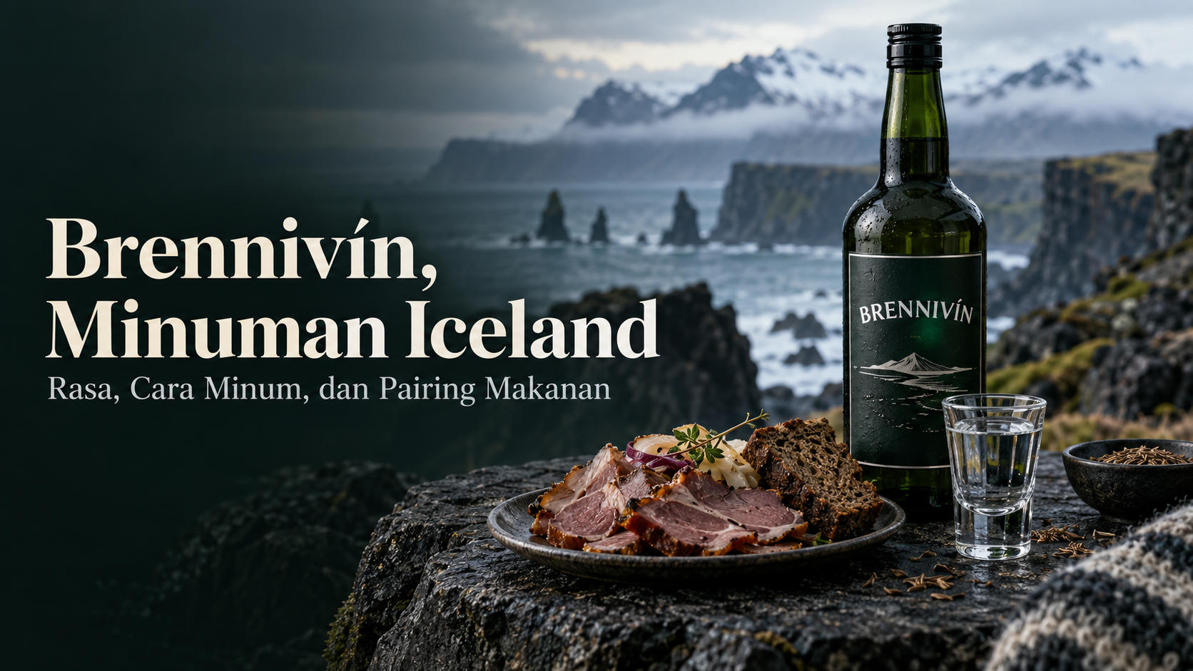 brennivin - BrennivÃ­n, Minuman Iceland: Rasa, Cara Minum, dan Pairing Makanan