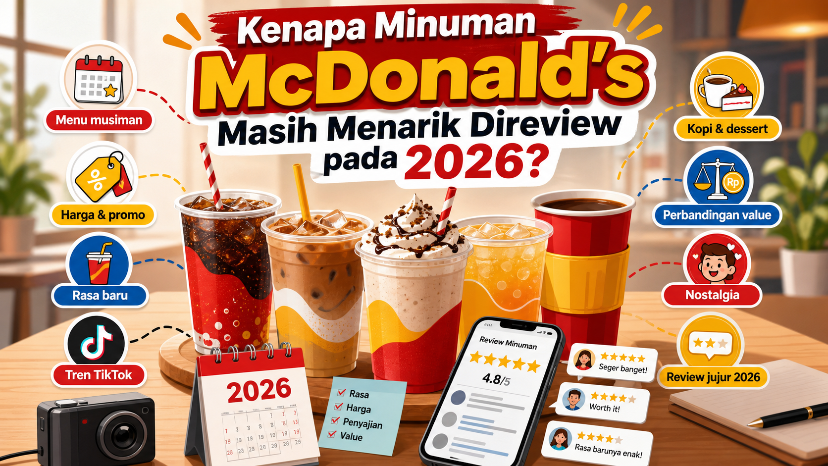 Kenapa Minuman McDonald’s Masih Menarik Direview pada 2026? - mcdonald