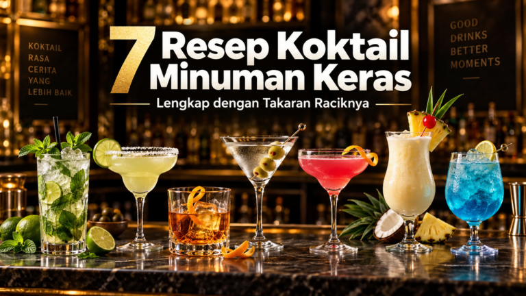 koktail - 7 Resep Koktail Minuman Keras, Lengkap dengan Takaran Raciknya