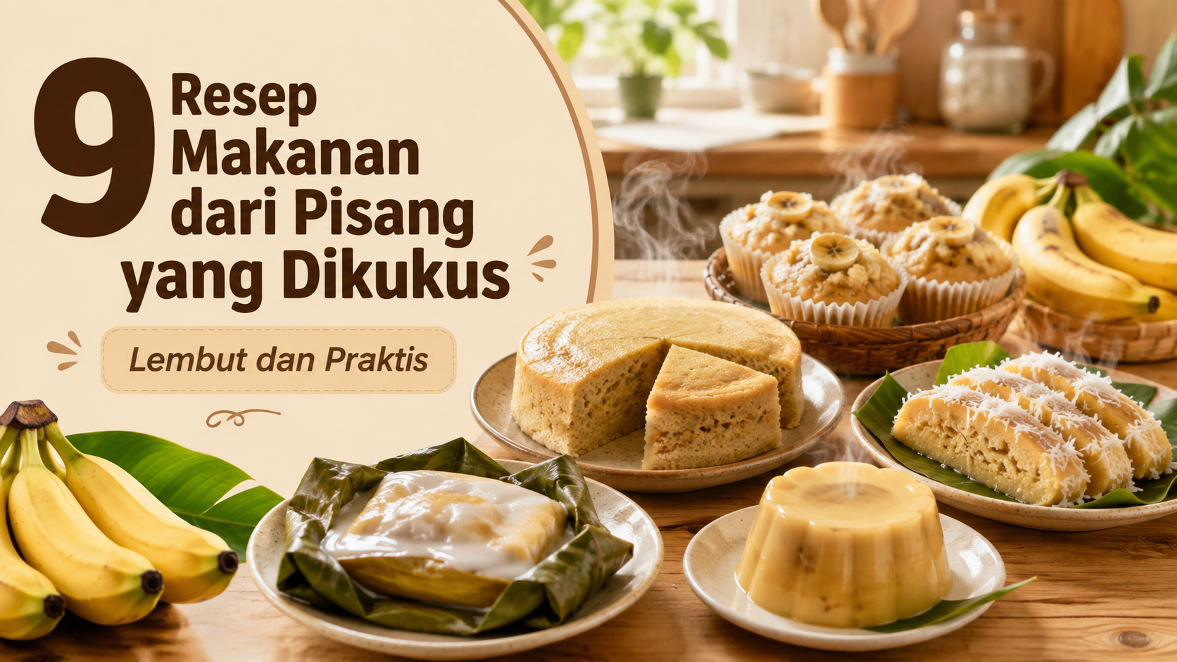pisang - 9 Resep Makanan dari Pisang yang Dikukus, Lembut dan Praktis