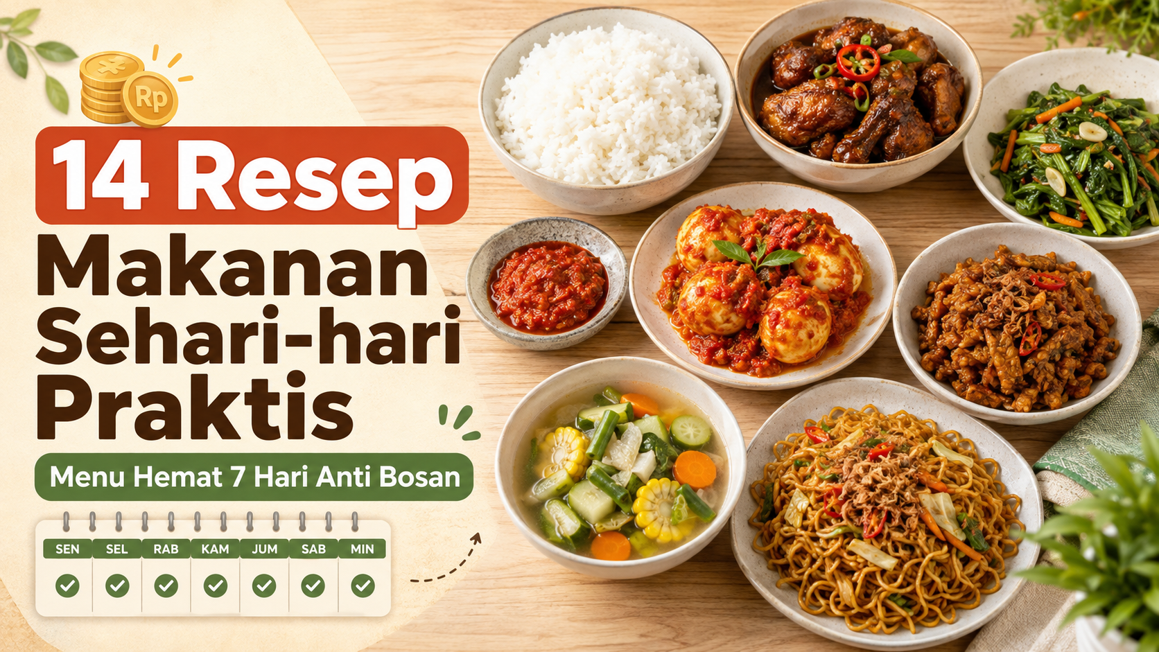resep - 14 Resep Makanan Sehari-hari Praktis, Menu Hemat 7 Hari Anti Bosan