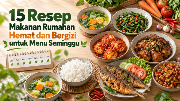 resep - 15 Resep Makanan Rumahan Hemat dan Bergizi untuk Menu Seminggu
