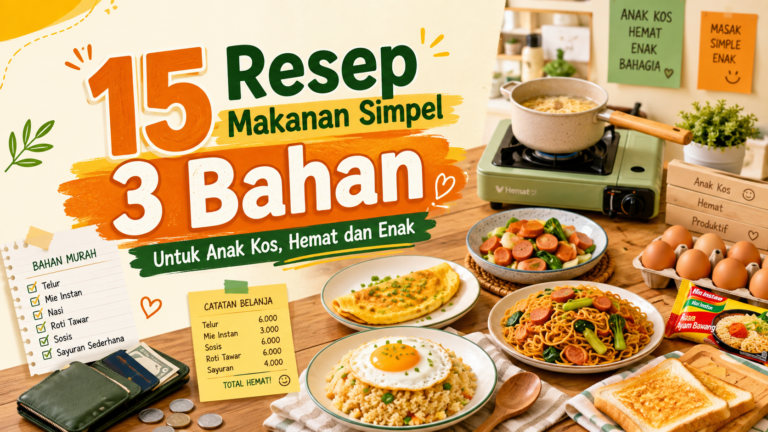 resep - 15 Resep Makanan Simpel 3 Bahan untuk Anak Kos, Hemat dan Enak
