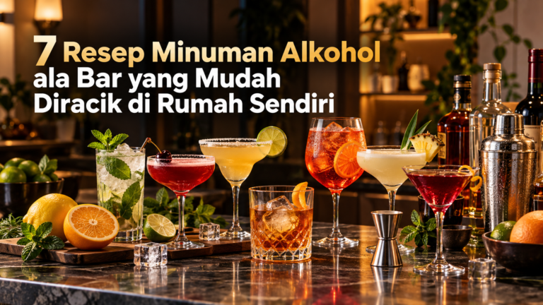 alkohol - 7 Resep Minuman Alkohol ala Bar yang Mudah Diracik di Rumah Sendiri
