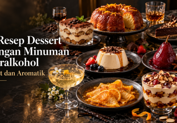 alkohol - 8 Resep Dessert dengan Minuman Beralkohol, Legit dan Aromatik