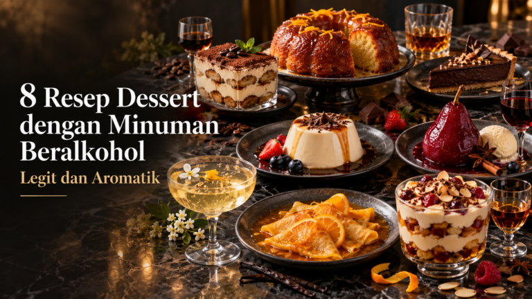 alkohol - 8 Resep Dessert dengan Minuman Beralkohol, Legit dan Aromatik