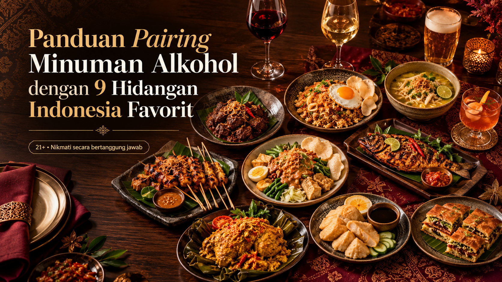 alkohol - Panduan Pairing Minuman Alkohol dengan 9 Hidangan Indonesia Favorit