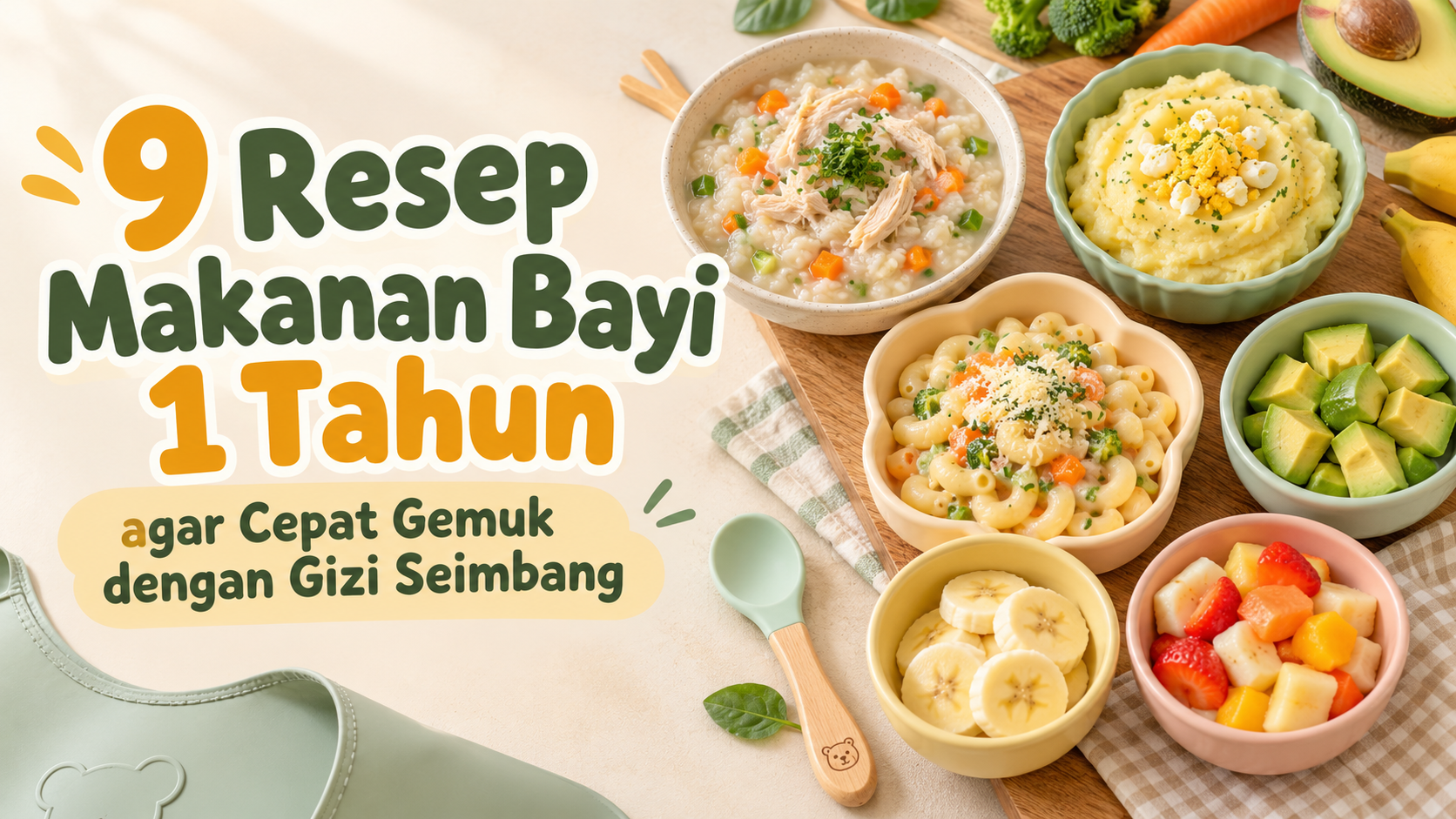 bayi - 9 Resep Makanan Bayi 1 Tahun agar Cepat Gemuk dengan Gizi Seimbang