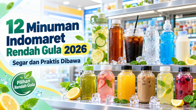 indomaret - 12 Minuman Indomaret Rendah Gula 2026, Segar dan Praktis Dibawa