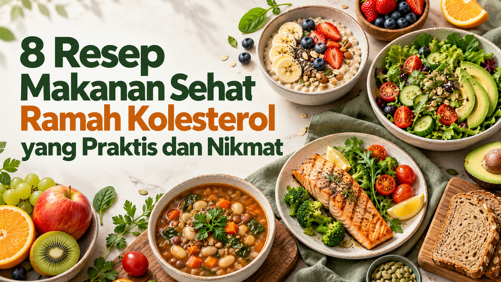kolesterol - 8 Resep Makanan Sehat Ramah Kolesterol yang Praktis dan Nikmat