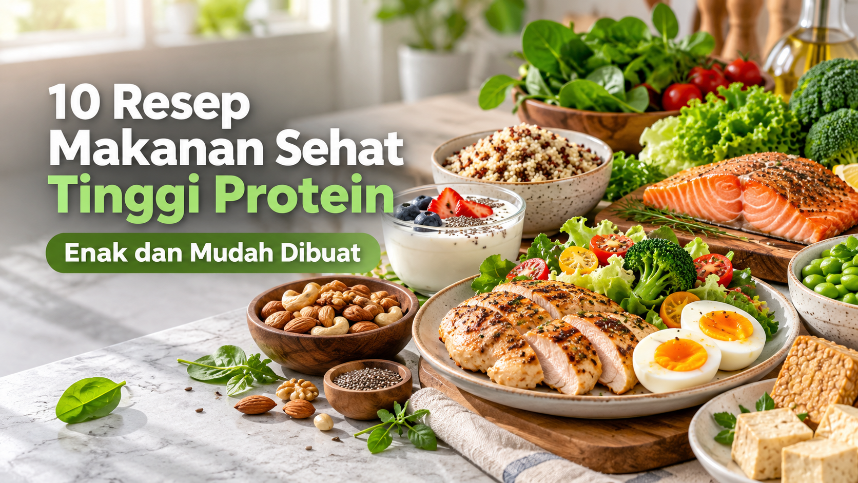 makanan - 10 Resep Makanan Sehat Tinggi Protein, Enak dan Mudah Dibuat
