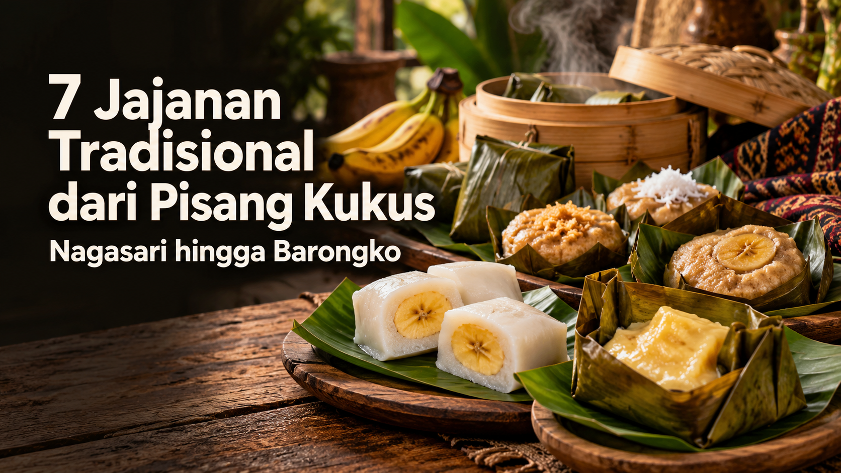 pisang - 7 Jajanan Tradisional dari Pisang Kukus: Nagasari hingga Barongko